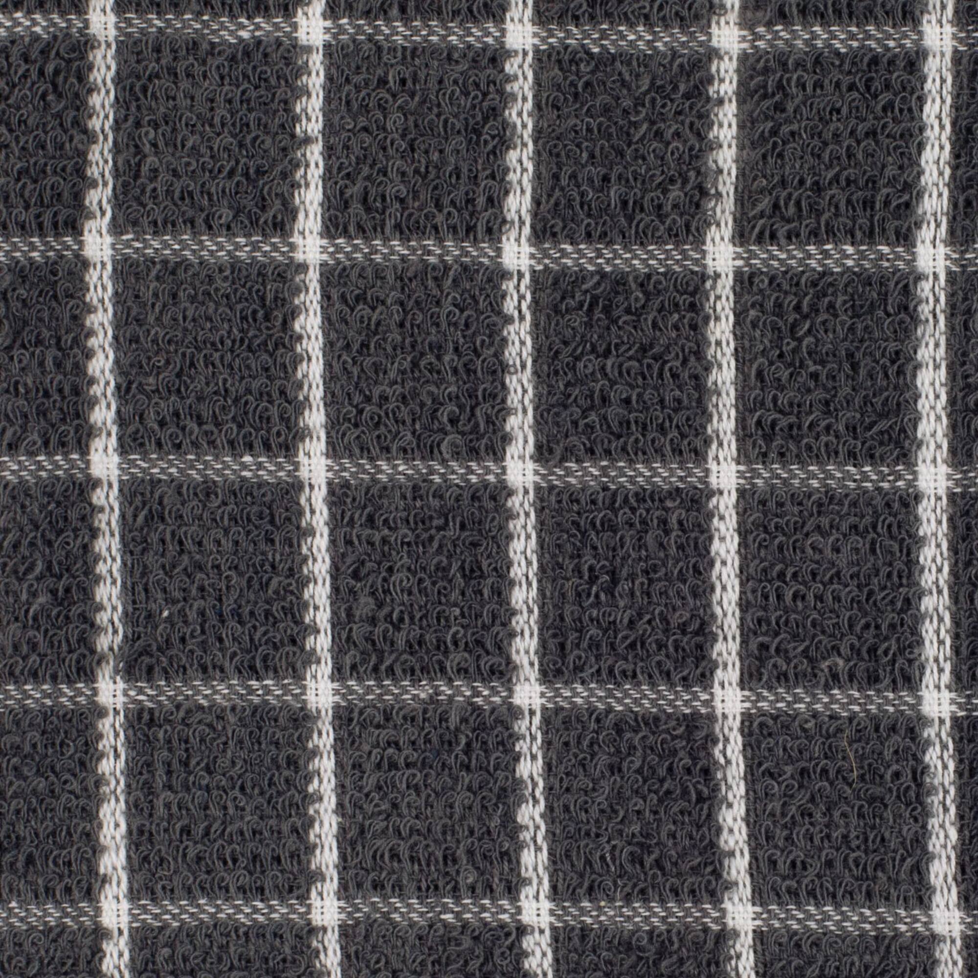 DII® Gray Combo Windowpane Dishcloths, 6ct.